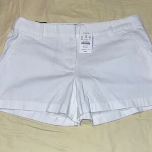 J. Crew Classic White High-Waist Women's Shorts